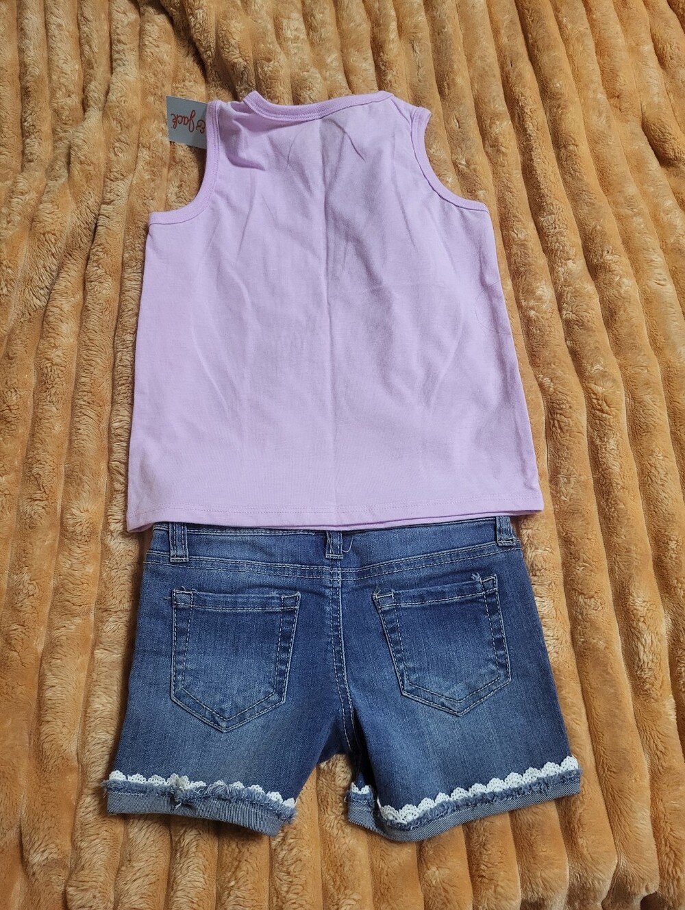 Hippie Girl Shorts & Cat & Jack Shirt Nwt - Picture 4 of 5